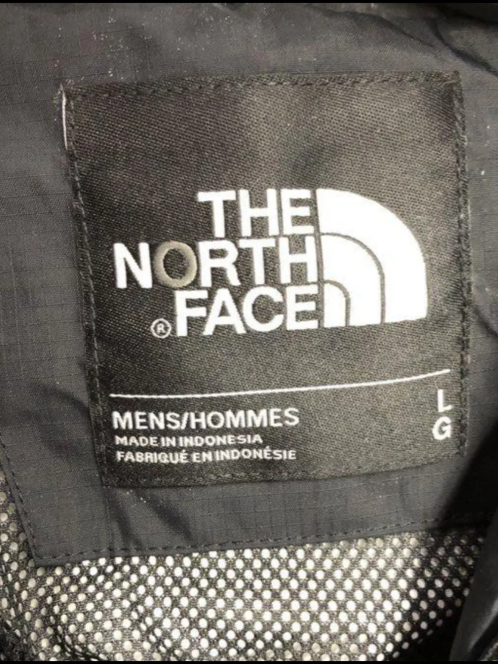 The North Face HyVent™ Black Hooded Rain Shell Jacket Men's Size L Used Exc